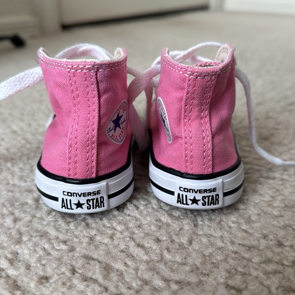 Converse Toddler High-Top Sneakers in Pink - Picture 3 of 5